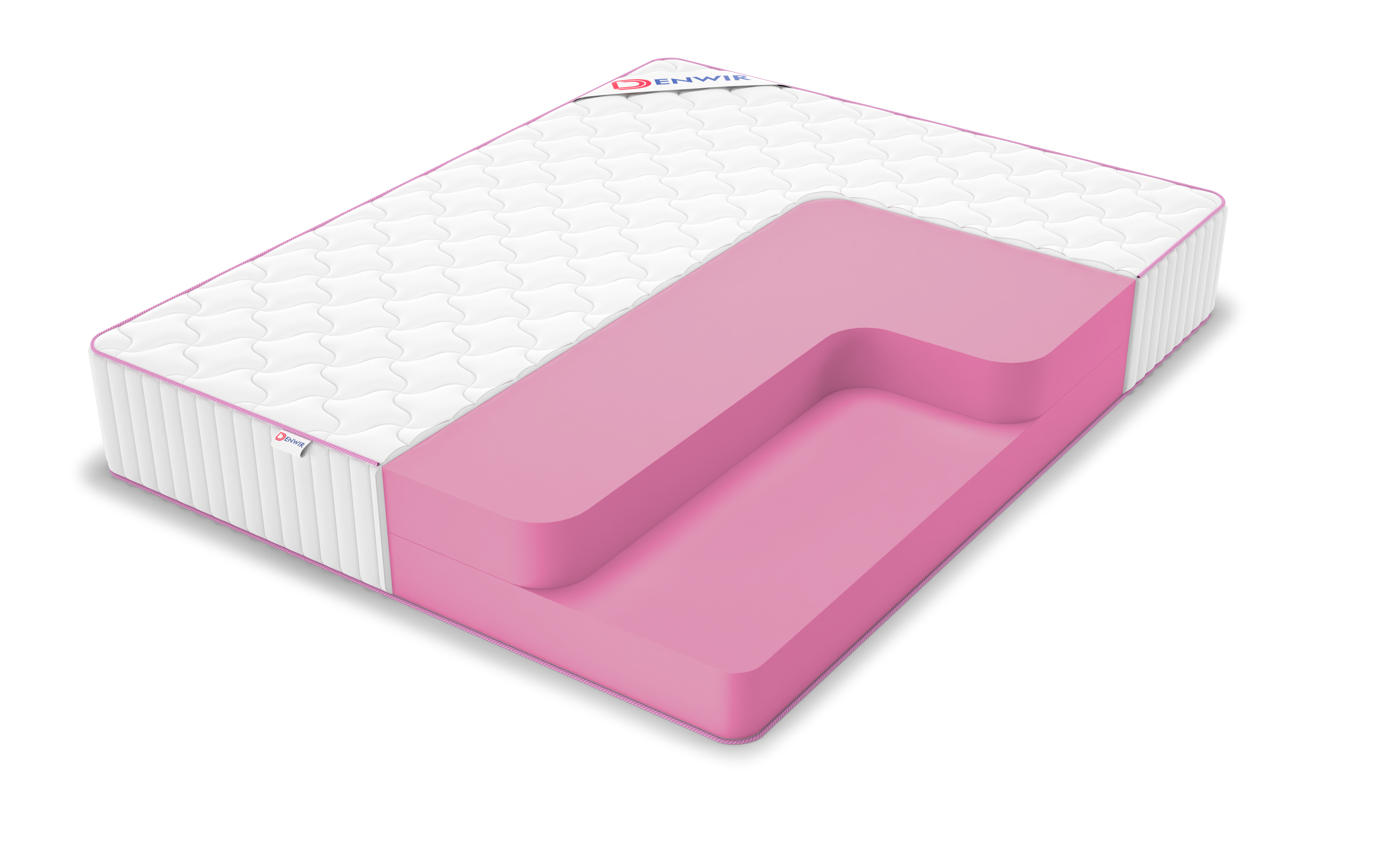

Матрас беспружинный Denwir MEGA FOAM 28 65х130, 29 см, Белый, MEGA FOAM 28