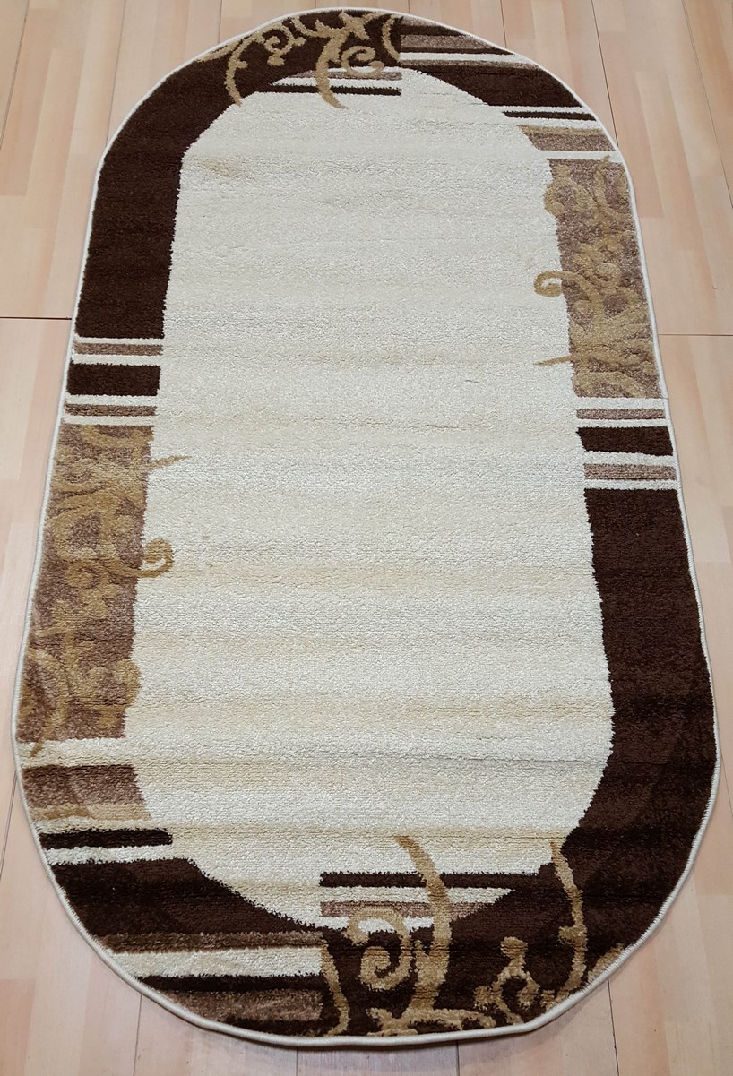 фото Ковер light frize 3708r овал крем 250x350 sofia rugs