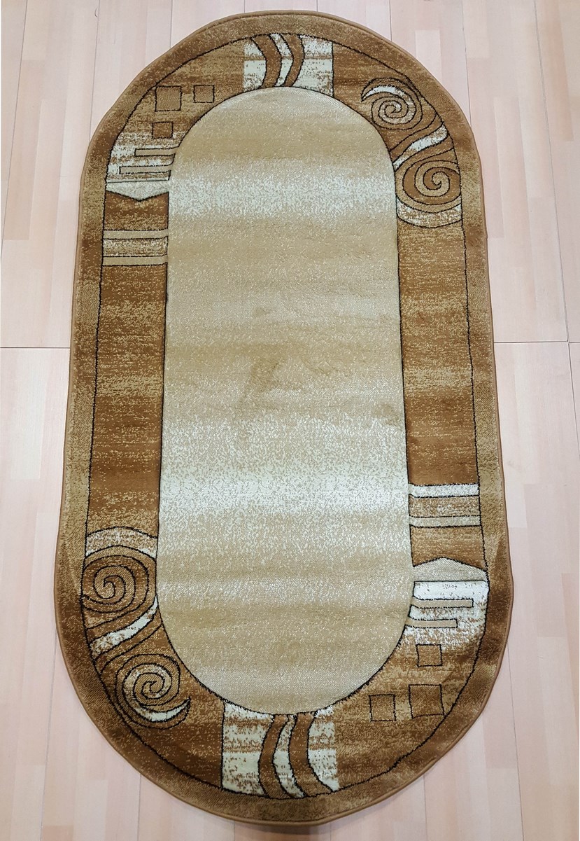 фото Ковер estetik 3703r овал кремовый 300x400 sofia rugs