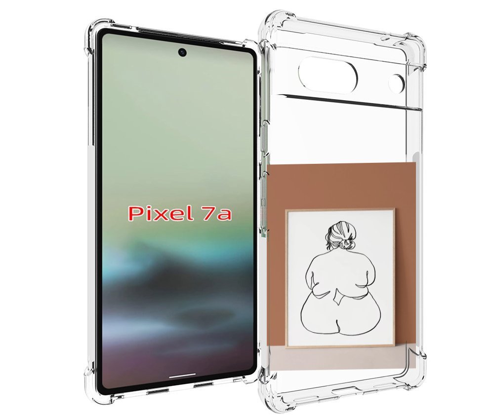 

Чехол MyPads Body Positive Female Figure Line Art женский для Google Pixel 7A, Tocco