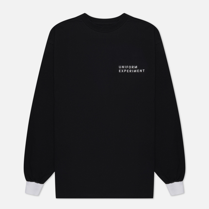 

Мужской лонгслив uniform experiment Baggy Trim чёрный, Размер L, Черный, Baggy Trim