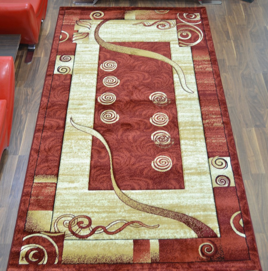 фото Ковер estetik 3702r прямой красный 150x230 sofia rugs