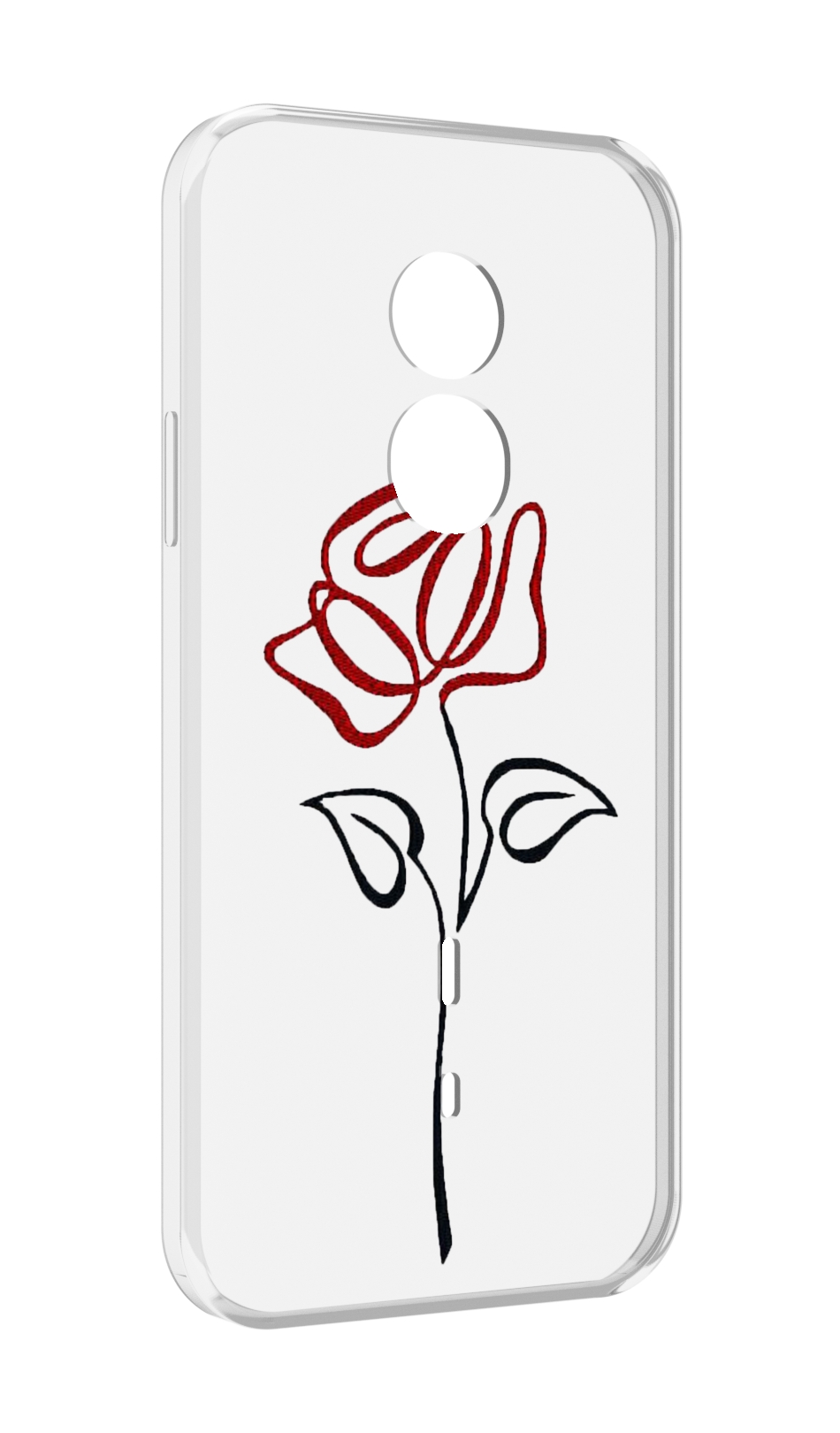 

Чехол MyPads цветок в одну линию для Doogee S51, Прозрачный, Tocco
