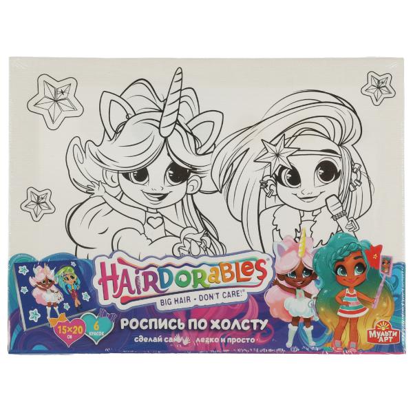 

Набор для творчества MultiArt Hairdorable холст для росписи, 15 х 20 см
