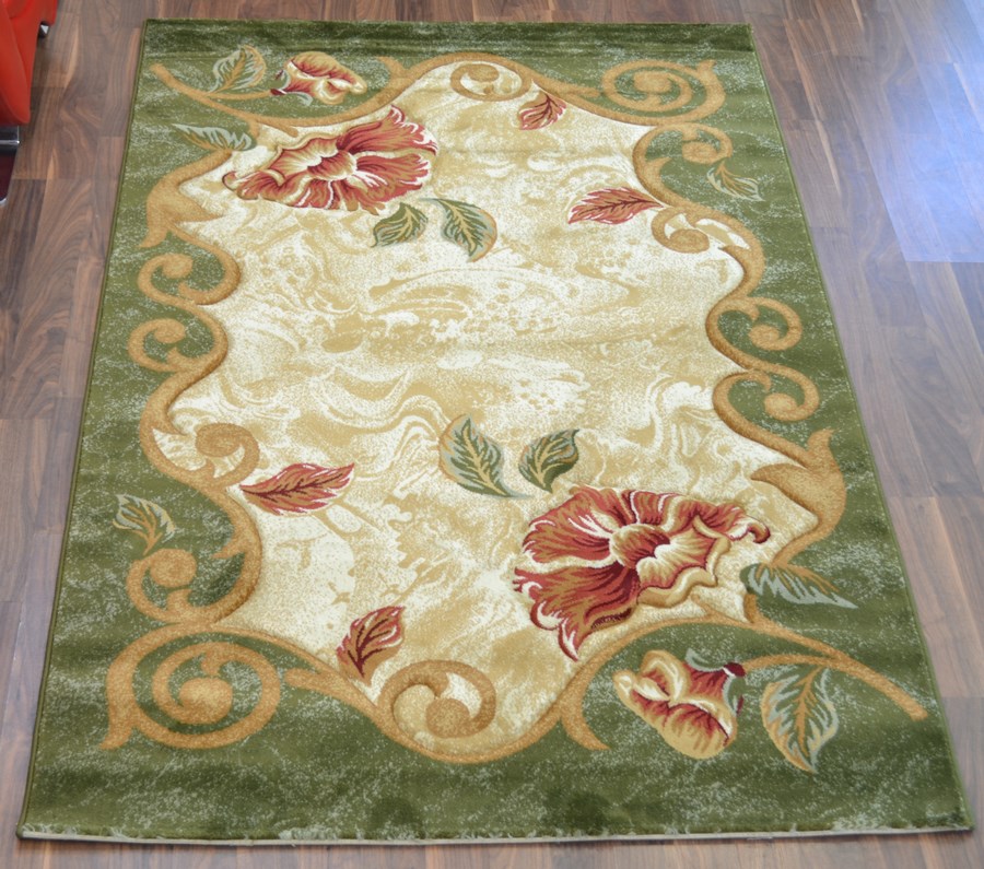 фото Ковер estetik 3701r прямой зеленый 300x500 sofia rugs