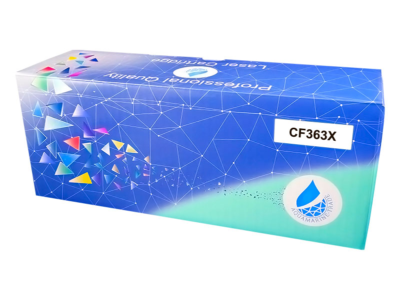 Картридж для лазерного принтера Aquamarine CF363X  пурпурный, совместимый