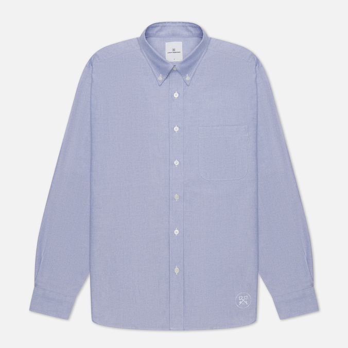 

Мужская рубашка uniform experiment Sleeve Paneled B.D Big голубой, Размер S, Sleeve Paneled B.D Big