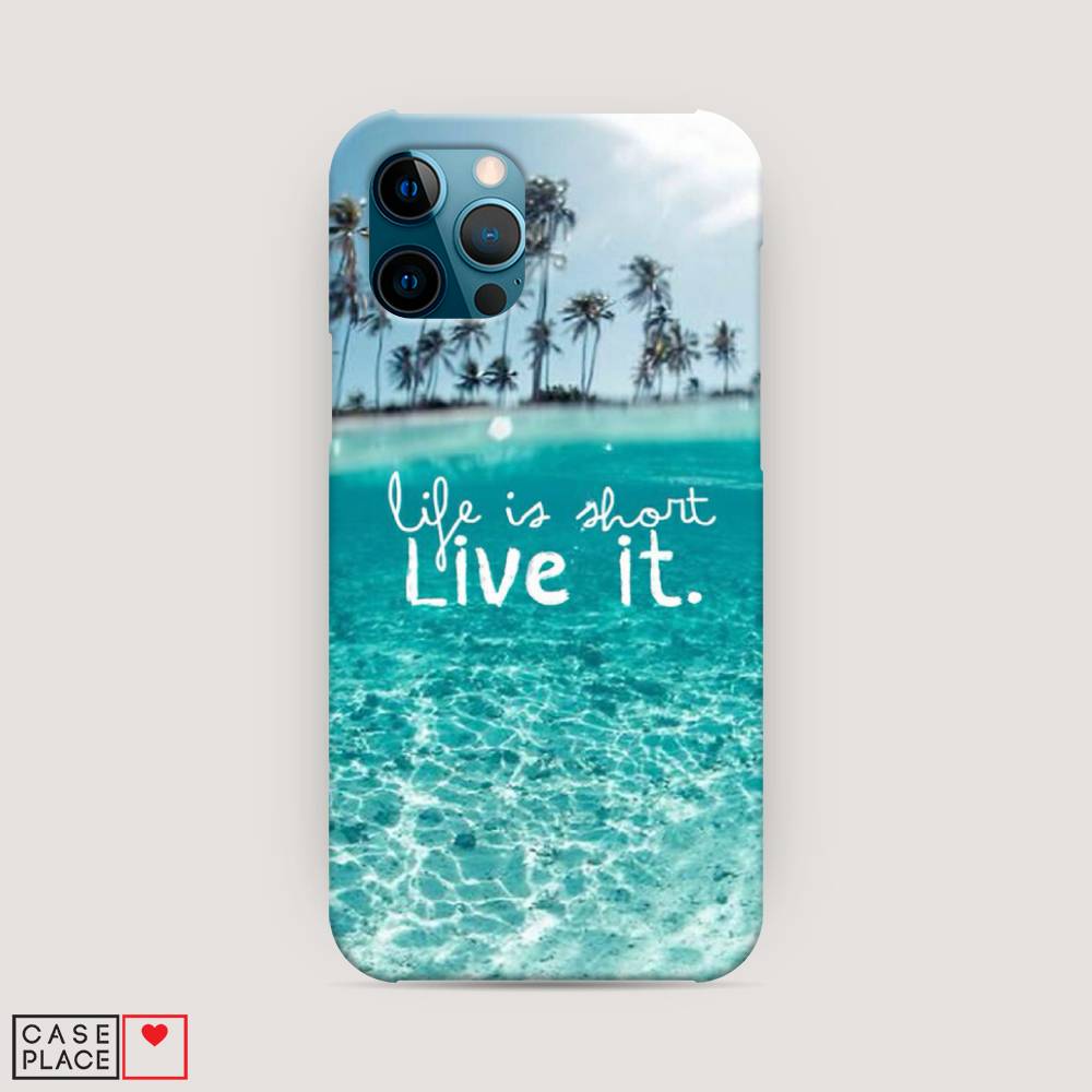 фото Пластиковый чехол "live it" на apple iphone 12 pro awog