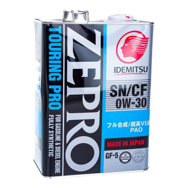 Моторное масло Idemitsu синтетическое ZEPRO Touring Pro F-S 0W30 4л
