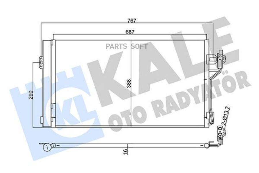 

KALE Радиатор кондиционера MERCEDES-BENZ VIANO VITO VITO MIXTO