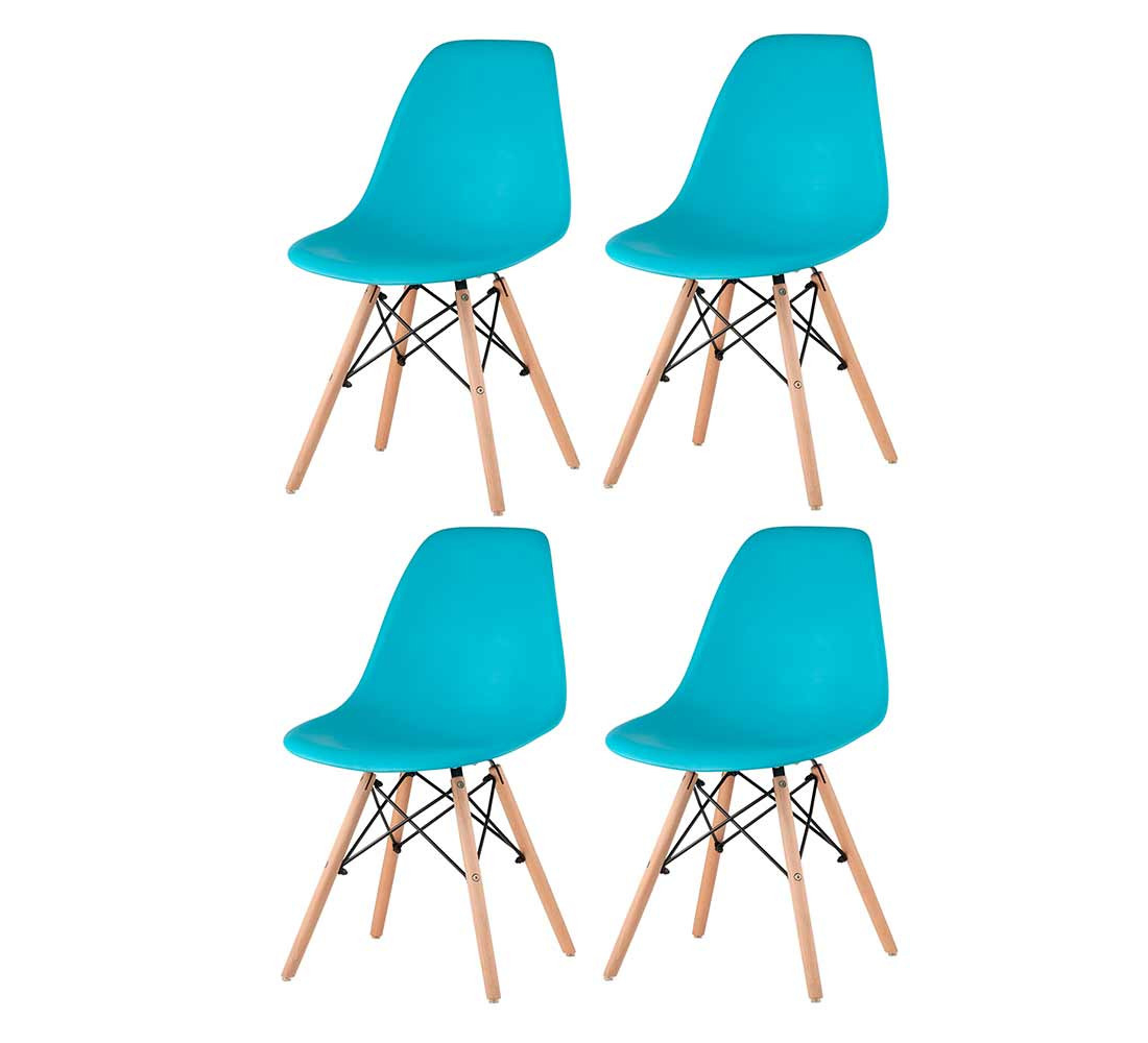 

Комплект стульев 4 шт. Hoff Eames, голубой, Eames