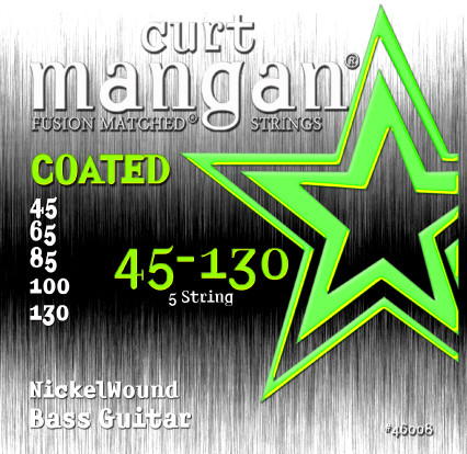 

CURT MANGAN 45-130 Nickel Bass 5-String COATED (46008) струны для 5-струнной бас-гитары, CURT MANGAN 45-130 N