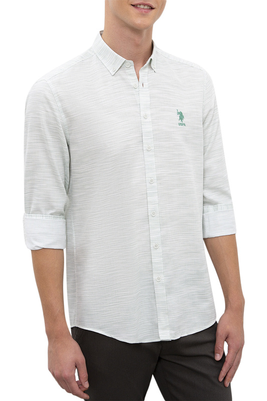 

Рубашка мужская U.S. POLO Assn. G081SZ0040CANSO зеленая 50, G081SZ0040CANSO