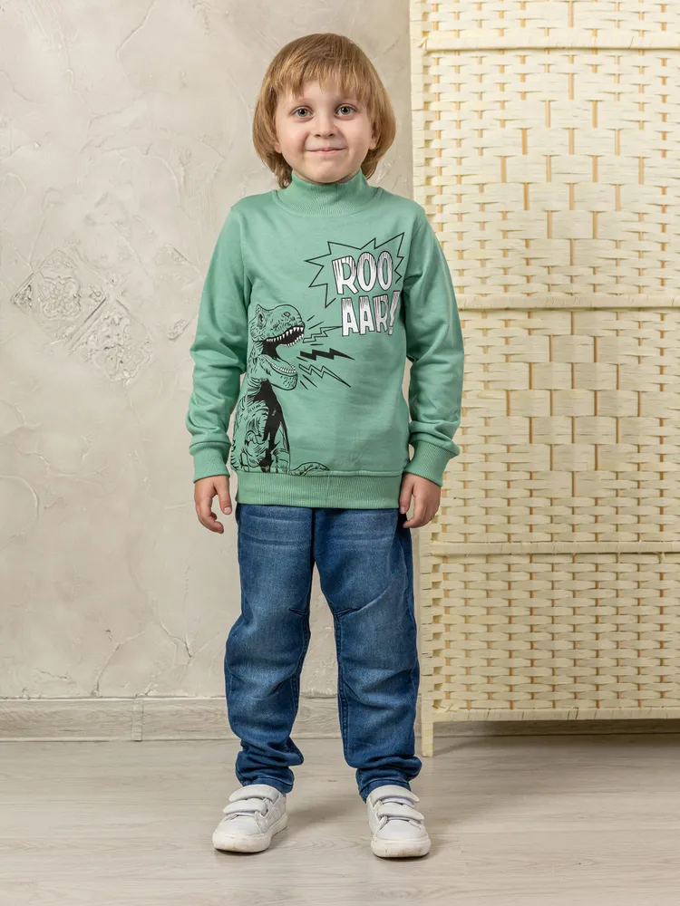 Джемпер детский M-Bimbo 4478, зеленый, 104