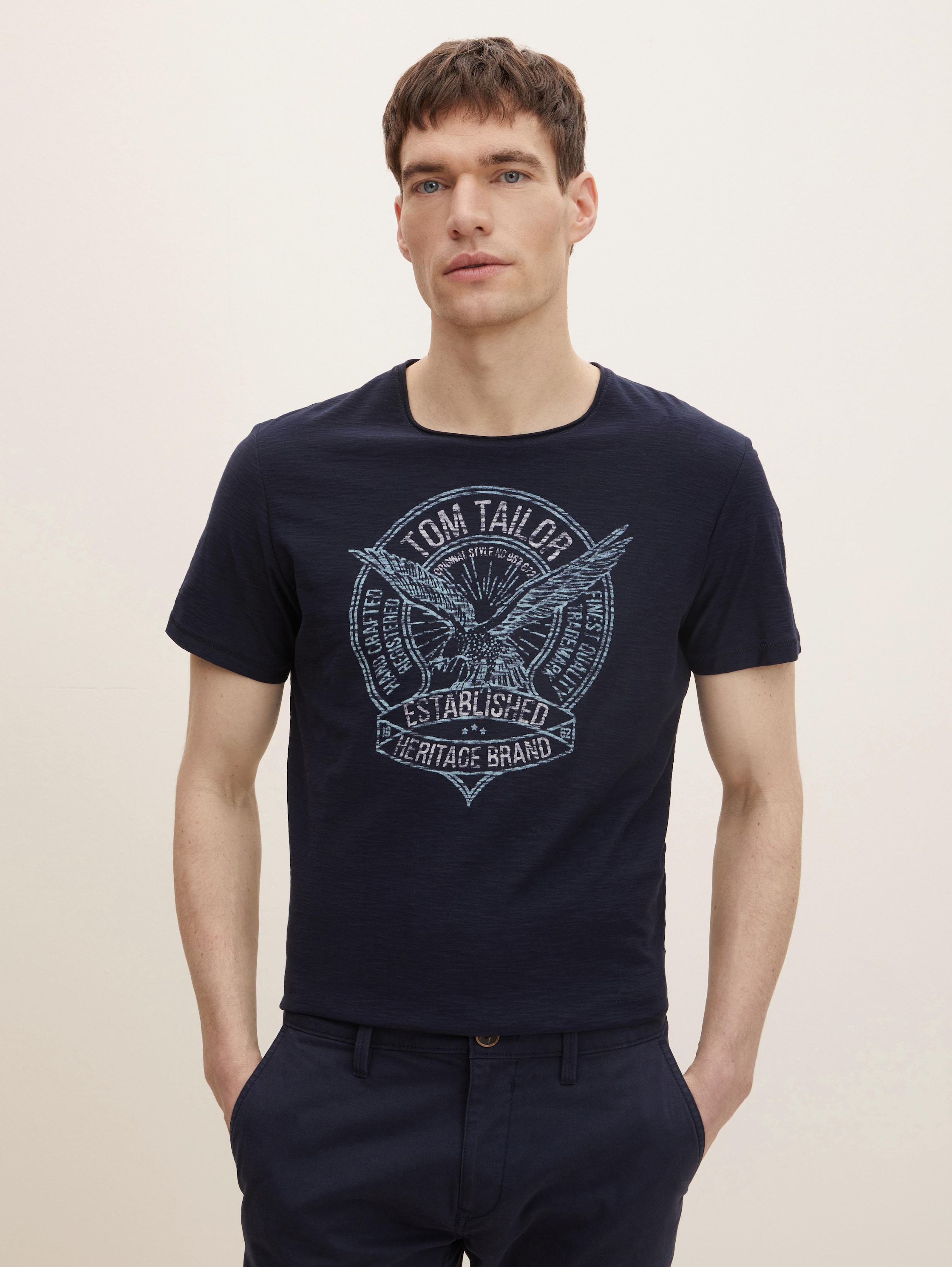 

Футболка мужская TOM TAILOR 1032006 синяя 3XL, 1032006