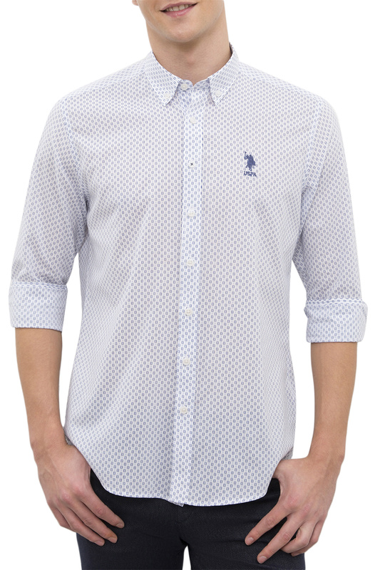 

Рубашка мужская U.S. POLO Assn. G081SZ0040BUYOMO белая 46, G081SZ0040BUYOMO