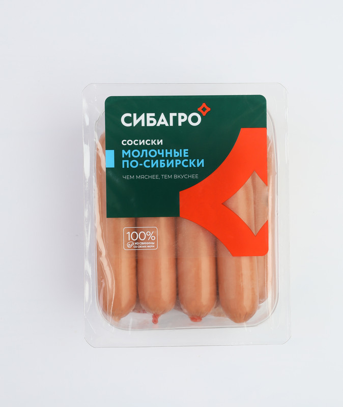 

Сосиски Сибагро Молочные По-сибирски, 400 г