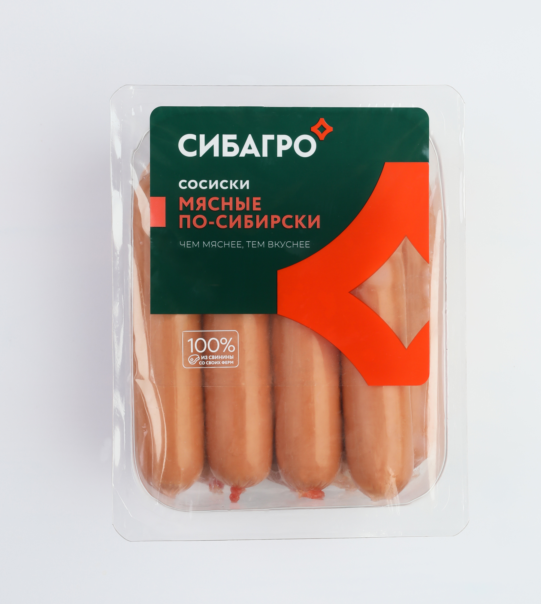 

Сосиски Сибагро Мясные По-сибирски, 400 г