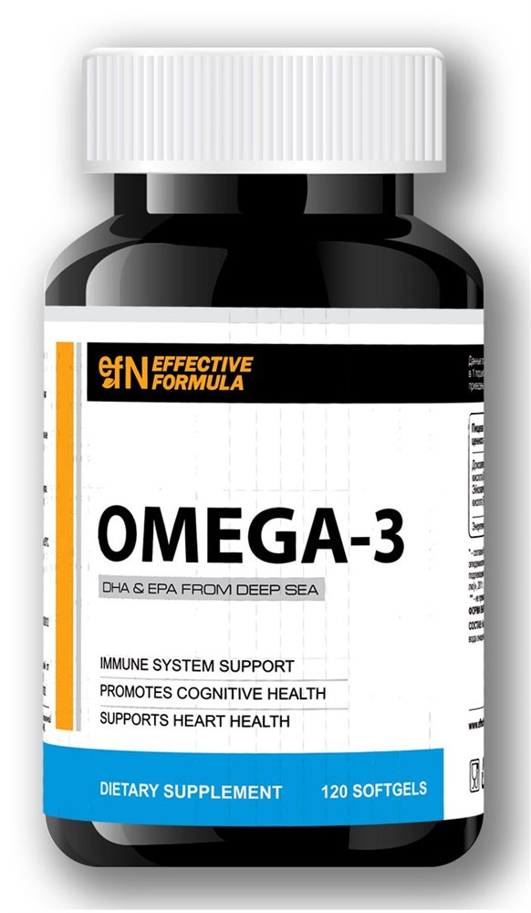 

Омега 3 Effective Formula Omega-3, 120 капсул, Omega-3