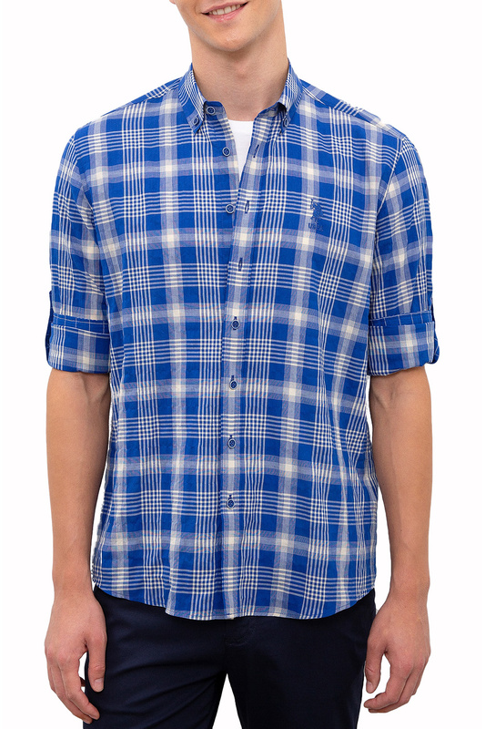 

Рубашка мужская U.S. POLO Assn. G081SZ0040ALIA синяя 50, G081SZ0040ALIA