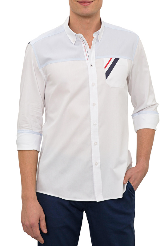

Рубашка мужская U.S. POLO Assn. G081GL0040WARNAY белая 52, G081GL0040WARNAY