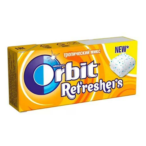 фото Жевательная резинка orbit refreshers тропический микс 16 г