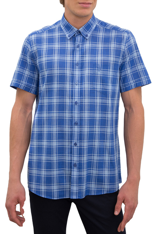 Рубашка мужская U.S. POLO Assn. G081GL0040VIVINO синяя 48
