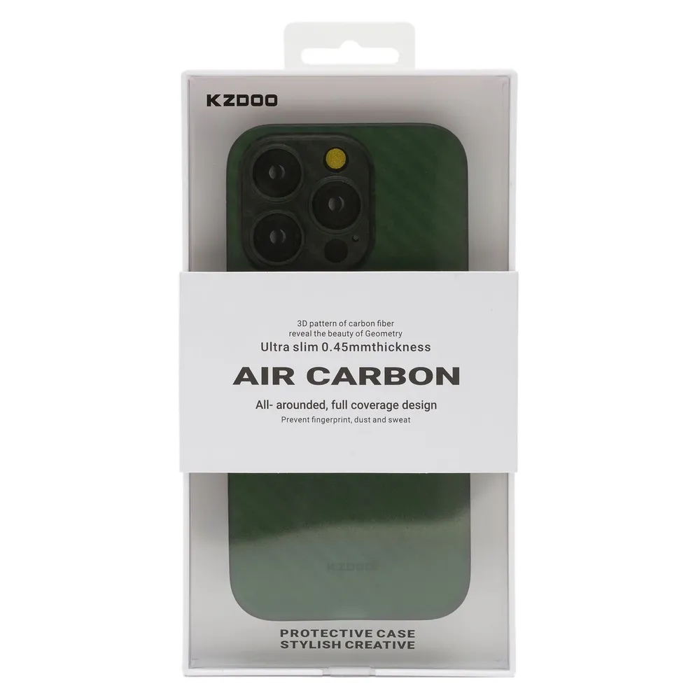 

Чехол для iPhone 14 Pro KZDOO Air Carbon - Зеленый, iPhone 14 Pro