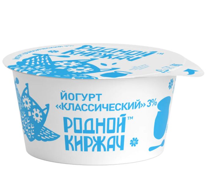 

Йогурт Родной Киржач 3% БЗМЖ 150 г