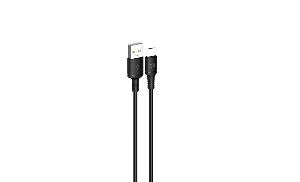 Кабель EXPLOYD USB Type C - USB Type A вилка-вилка 2м чёрный