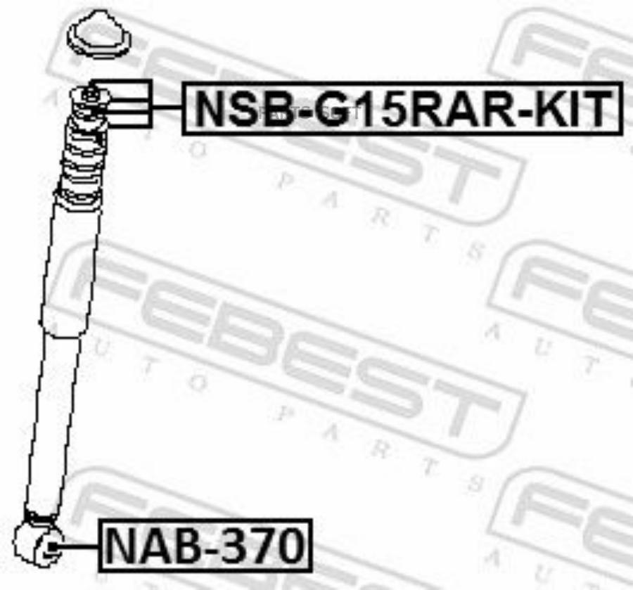 

Втулка задн амортизатора RENAULT DUSTER, LOGAN II (компл-2шт) NSB-G15RAR-KIT