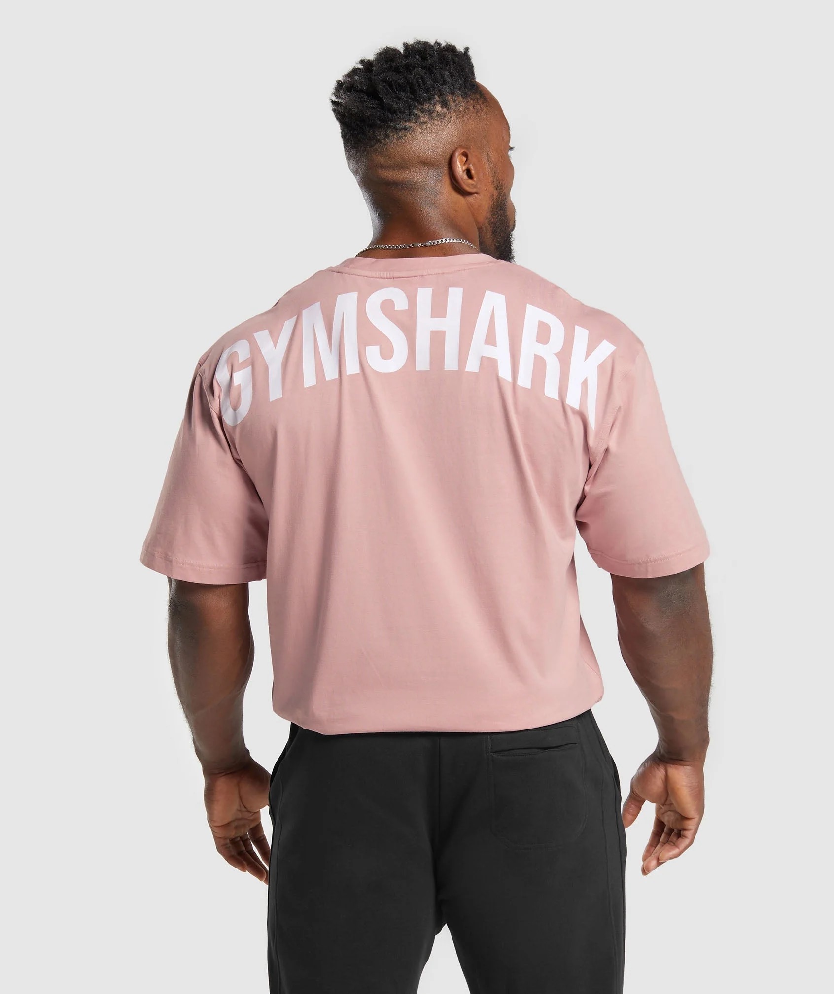 Футболка мужская GYMSHARK POWER T-SHIRT розовая M