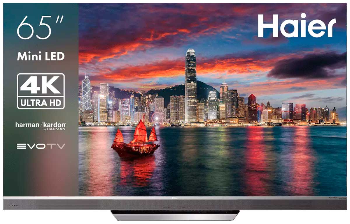 

Телевизор Haier 65 Mini LED Pro, 65"(165 см), UHD 4K, Серый, 65 Mini LED Pro