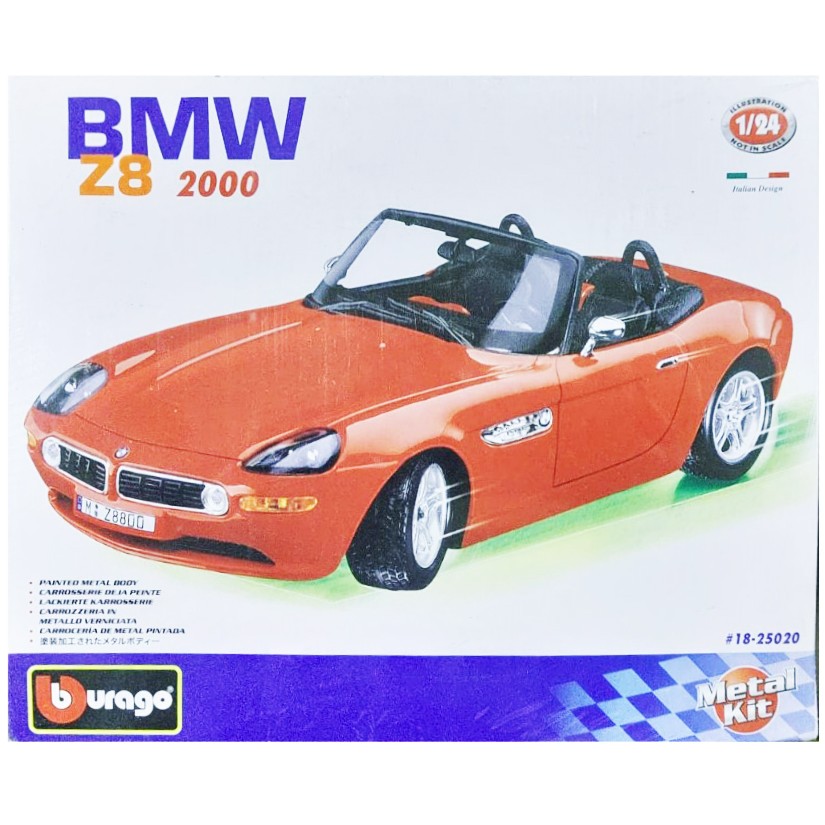 Сборная модель автомобиля Bburago BMW Z8, масштаб 1:24, 18-25020