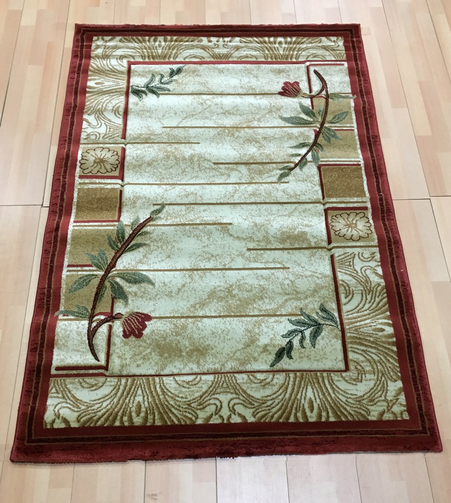 фото Ковер estetik 3700r прямой терракотовый 100x200 sofia rugs