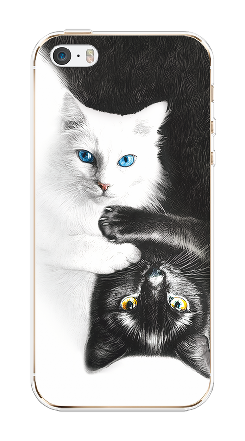 

Чехол на Apple iPhone 5/5S/SE "Коты Инь-Янь", 10350-1