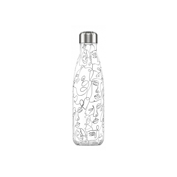 

Chilly's Bottles (500 мл) Line Drawing Faces B500LDFCE