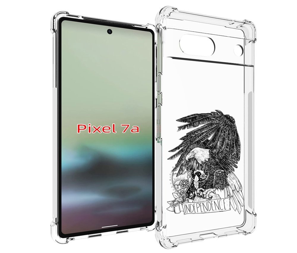 

Чехол MyPads черно белый сокол для Google Pixel 7A, Tocco