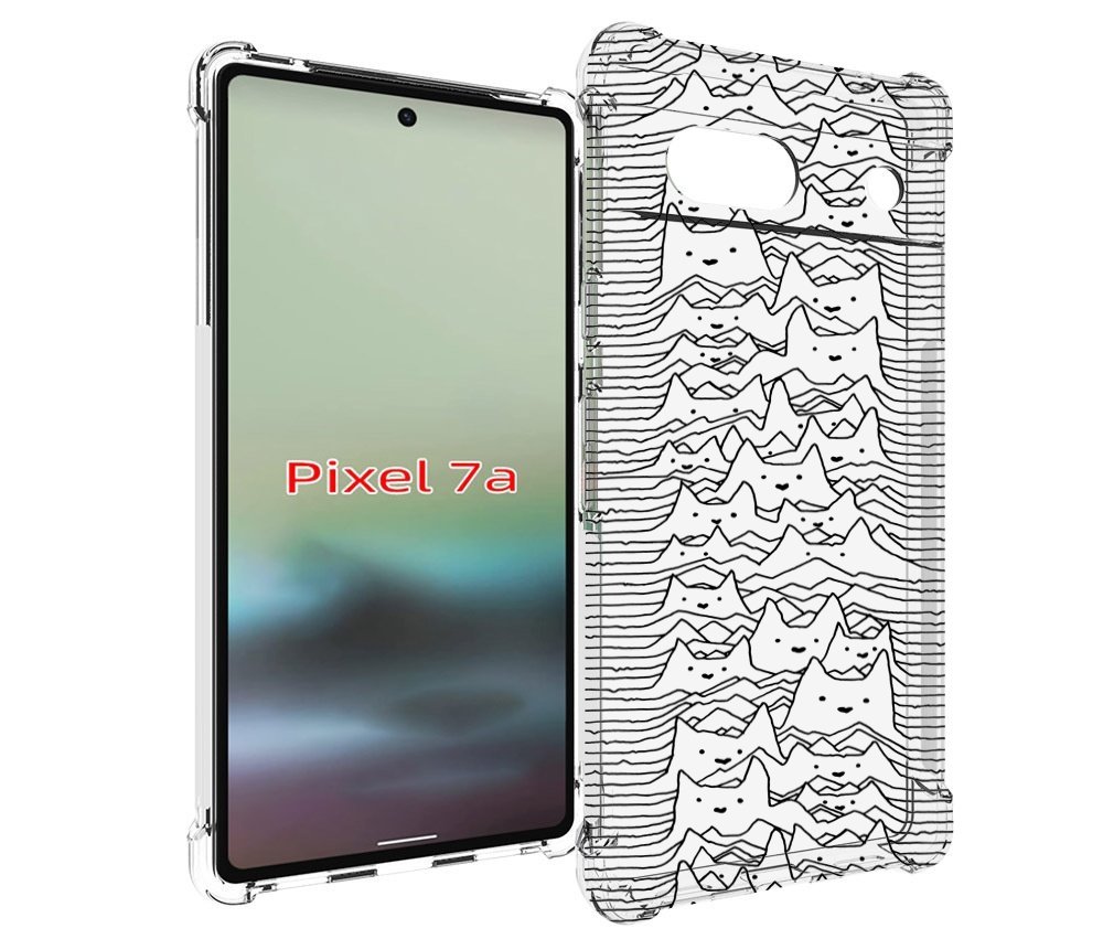 

Чехол MyPads черно белые коты 3D для Google Pixel 7A, Tocco