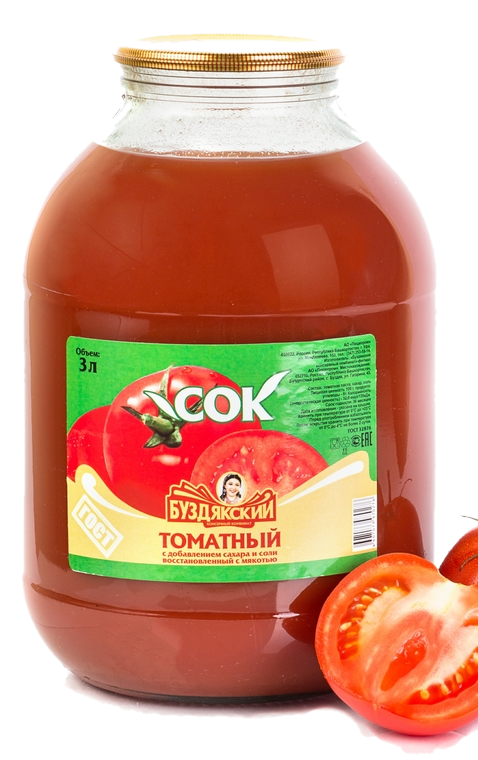 

Сок Буздякский Томатный 3 л