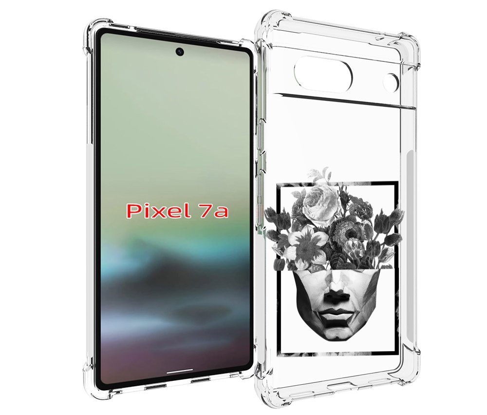 

Чехол MyPads черно белая ваза в абстракции для Google Pixel 7A, Tocco