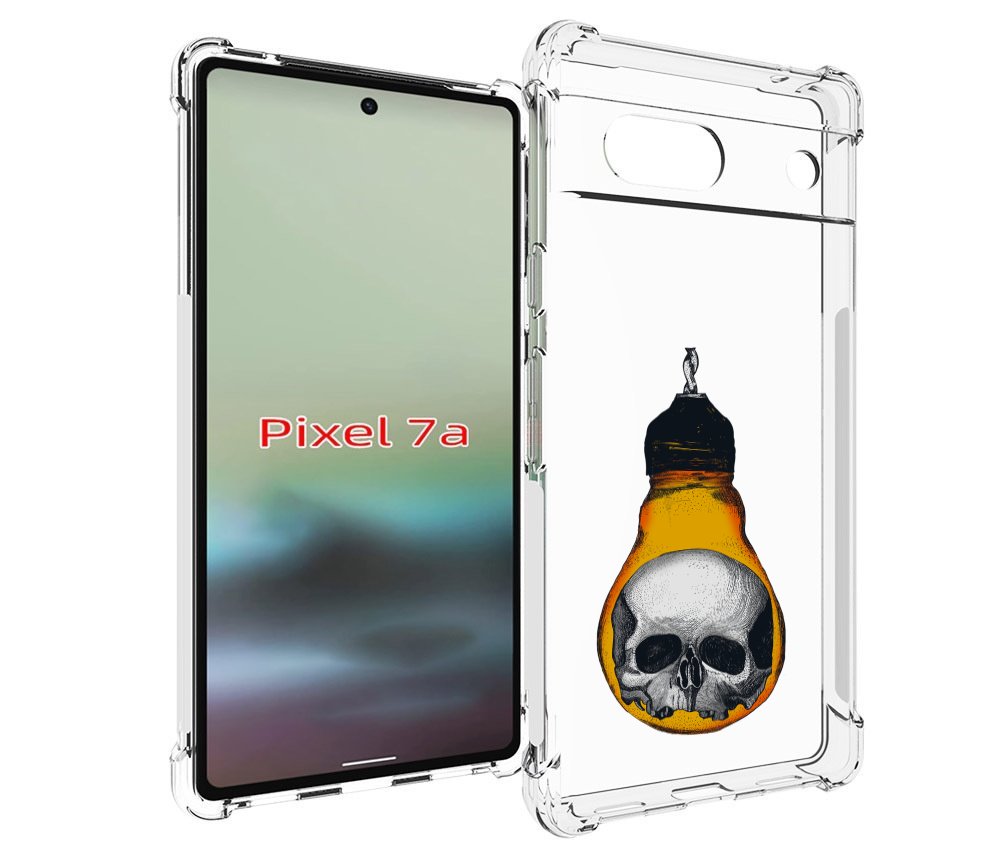 

Чехол MyPads череп в лампочке для Google Pixel 7A, Tocco
