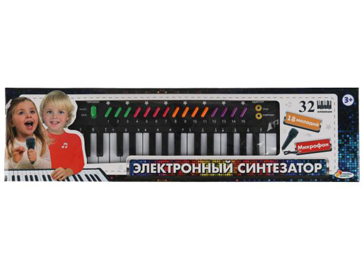 

Электронный синтезатор Пианино 323173 32 клав., Черный