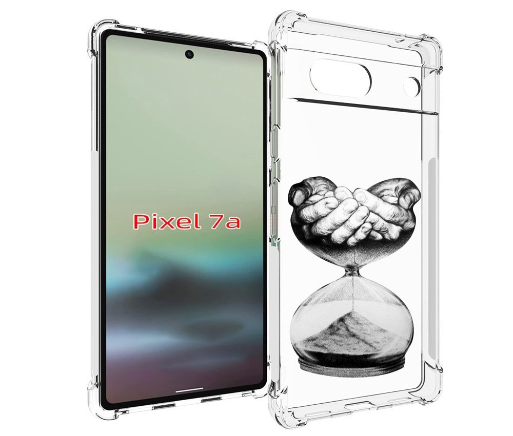 

Чехол MyPads часы жизни черно белый для Google Pixel 7A, Tocco