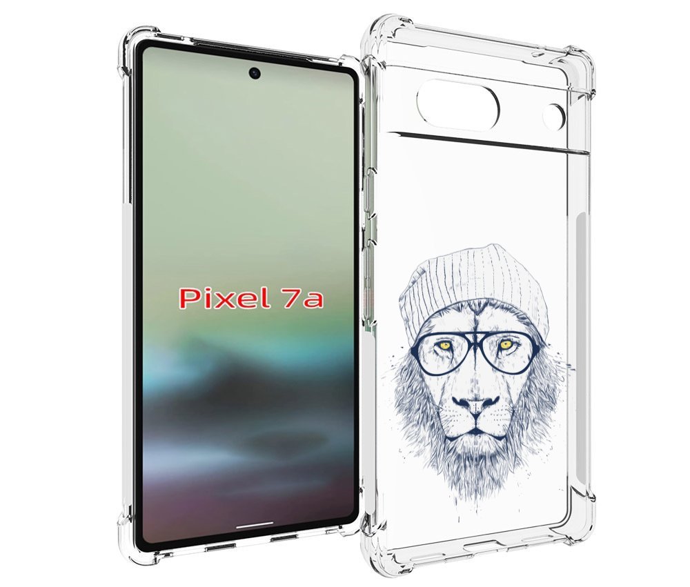 

Чехол MyPads хиппи лев для Google Pixel 7A, Tocco