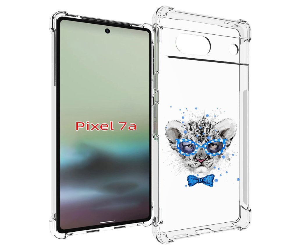 

Чехол MyPads тигренок с бабочкой для Google Pixel 7A, Tocco