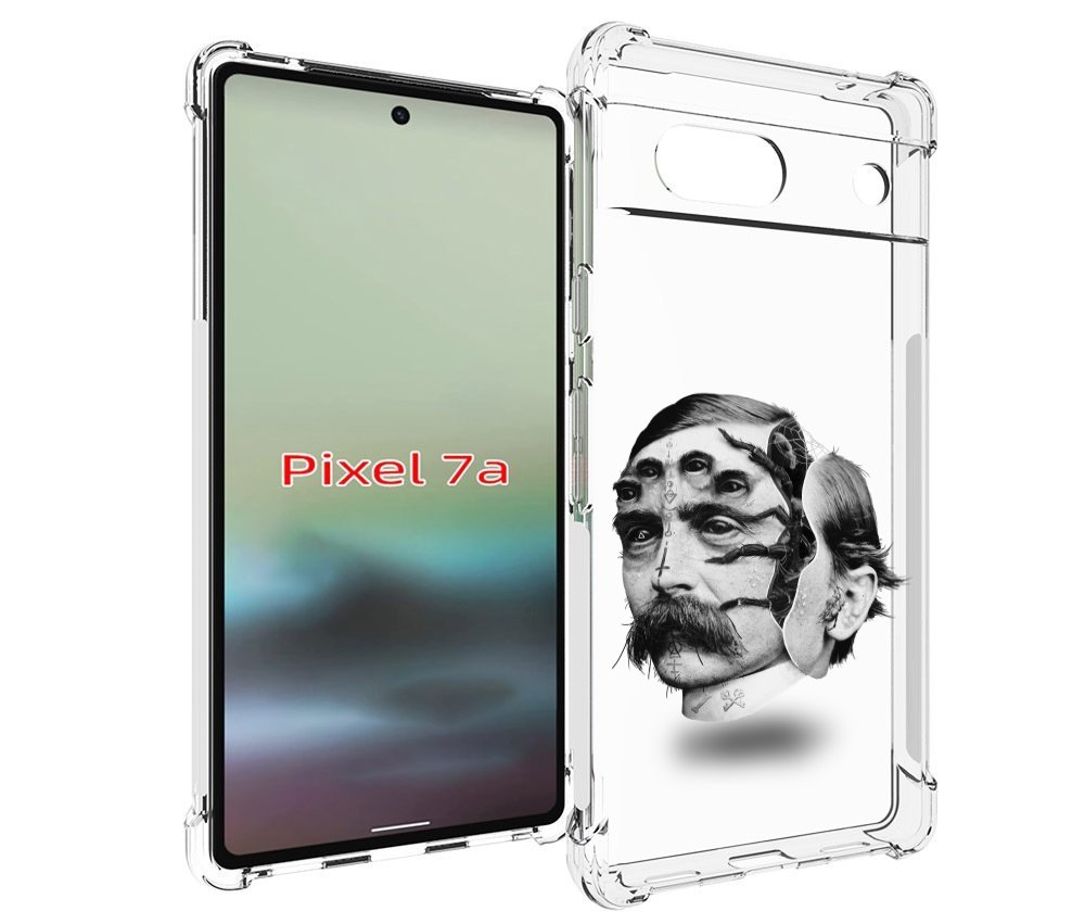

Чехол MyPads страшное лицо мужчины для Google Pixel 7A, Tocco