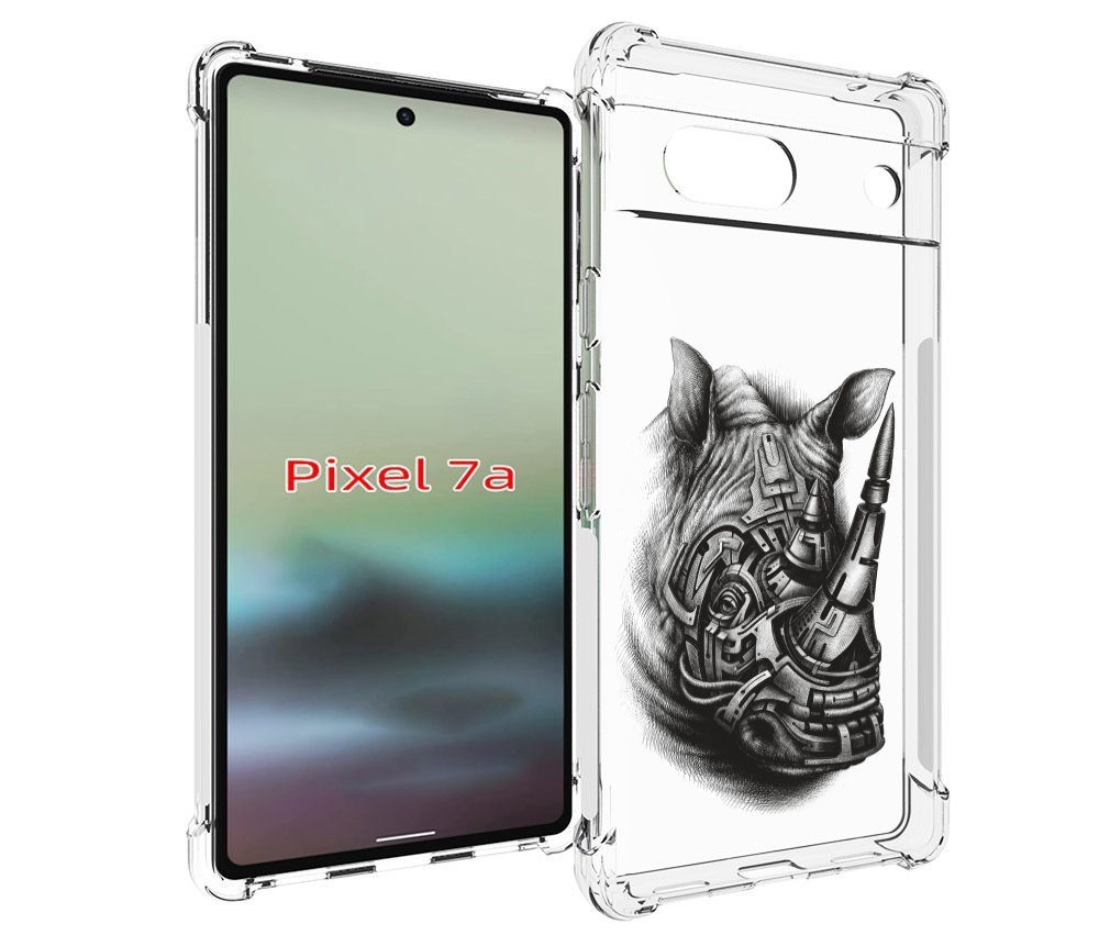 

Чехол MyPads стальной носорог для Google Pixel 7A, Tocco