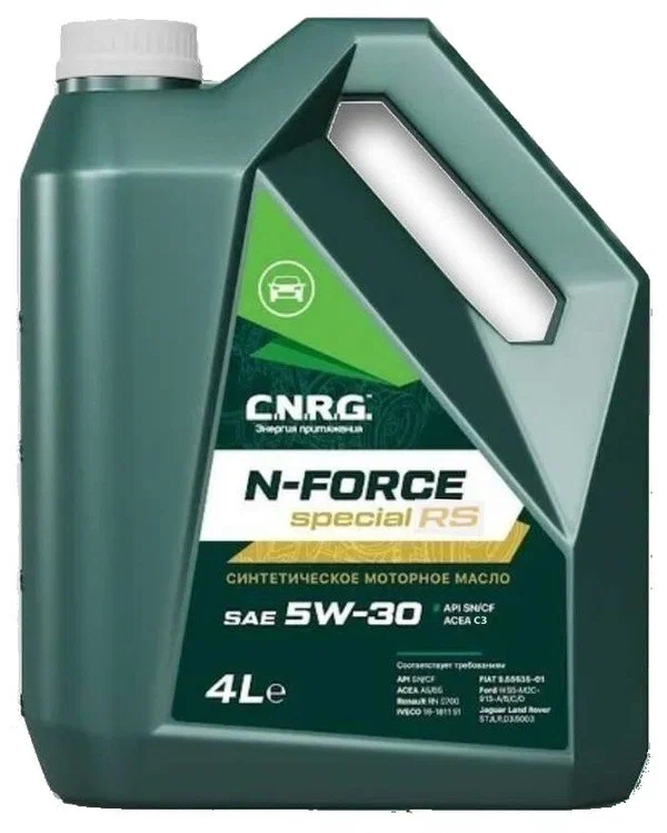 

CNRG Масло моторное N-Force Special RS 5W30 SN/CF синт.4л CNRG