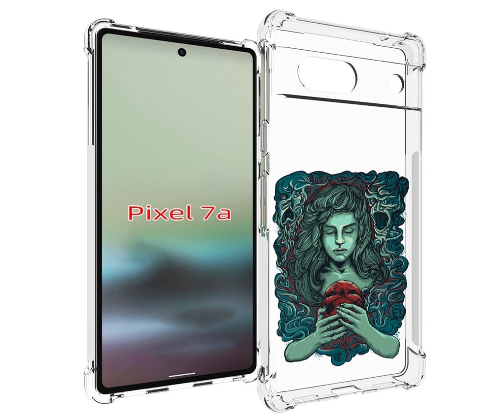 

Чехол MyPads спящая девушка для Google Pixel 7A, Tocco